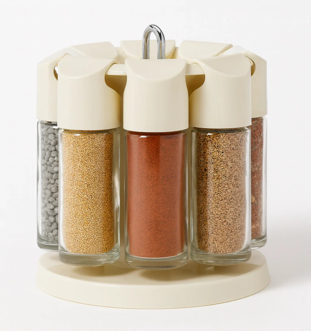 Rotating Spice Rack with 8 Jars | Organisation